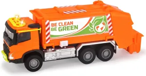 Dickie Toys Hong Kong Ltd Majorette Majorette Volvo: Truck Garbage Collector - Die-Cast Light & Sound Vehicle, Kids Ages 3 , Black, Large