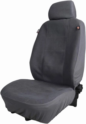 DICKIES 40319 Gray, 2-Piece Seat Cover with Matching Headrest Covers