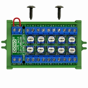 Dimmer Control 10-Lights LED Hub Distribution Module, AC/DC 5 to 24V Input, for HO/N/O Train Model