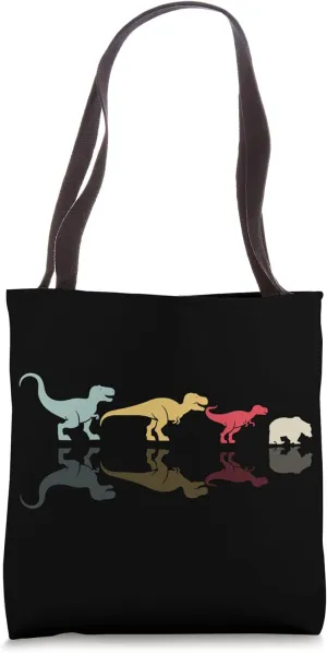 Dinosaur Bear Evolution Fun Paleontology Tote Bag