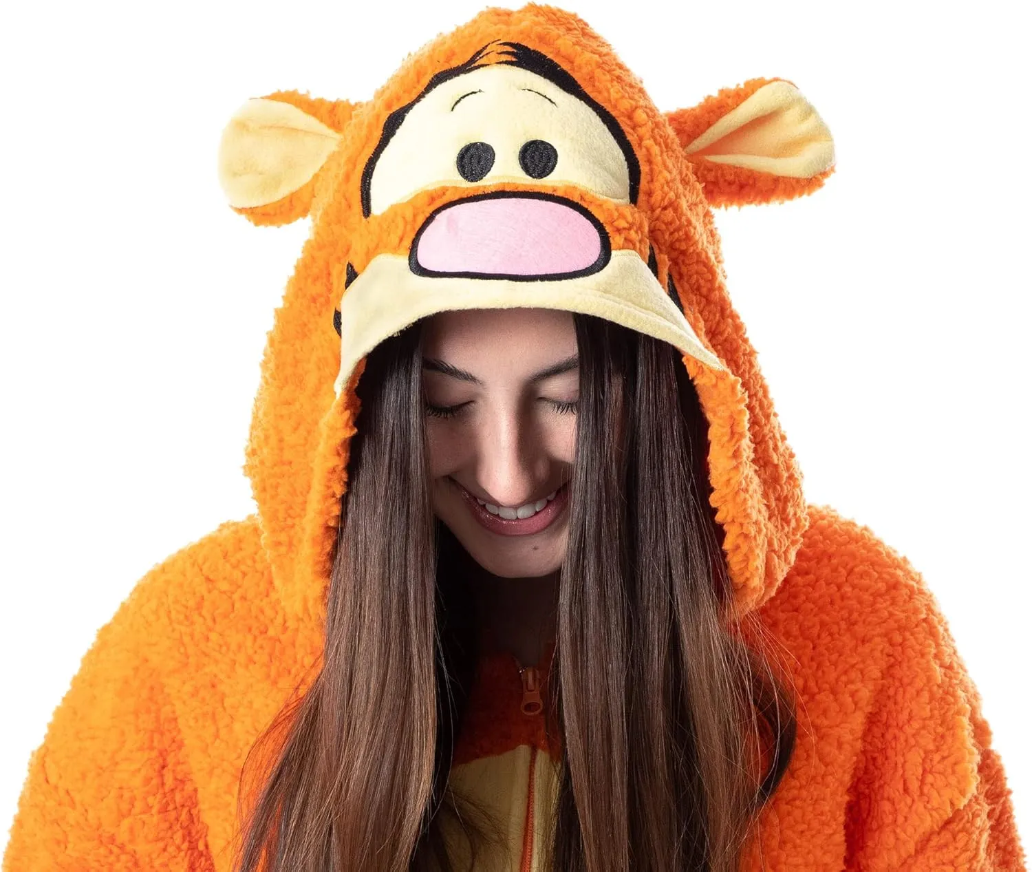 Disney Winnie The Pooh Adult Tigger Costume Plush Kigurumi Union Suit Pajama Outfit