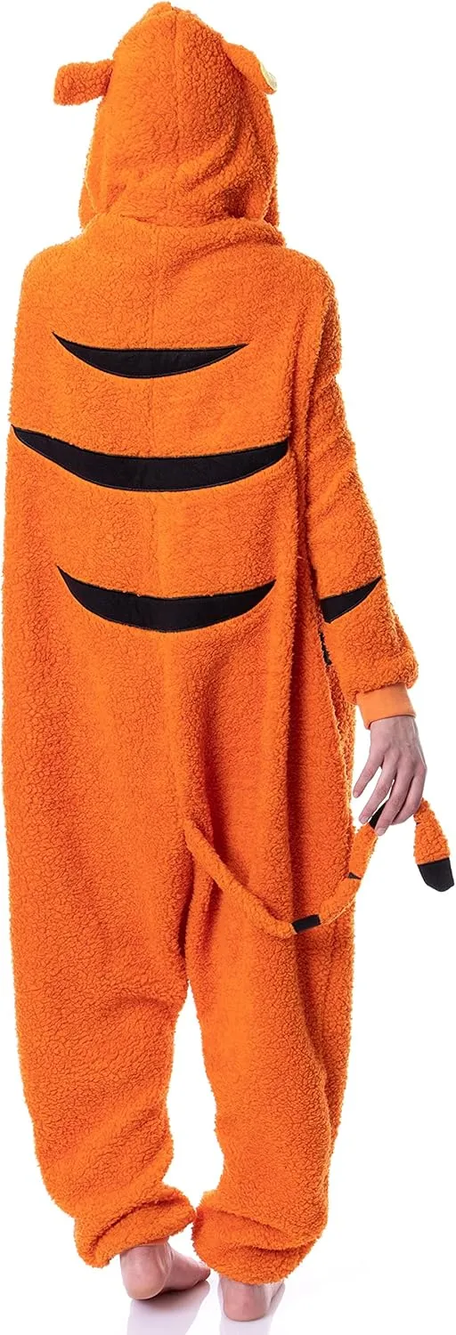 Disney Winnie The Pooh Adult Tigger Costume Plush Kigurumi Union Suit Pajama Outfit