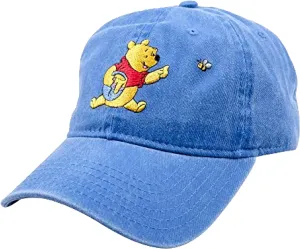 Disney Winnie The Pooh Dad Hat, Adjustable Cotton Baseball Cap with Curved Brim