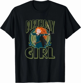 Disney Pixar Brave Birthday Girl Merida Archer Logo T-Shirt