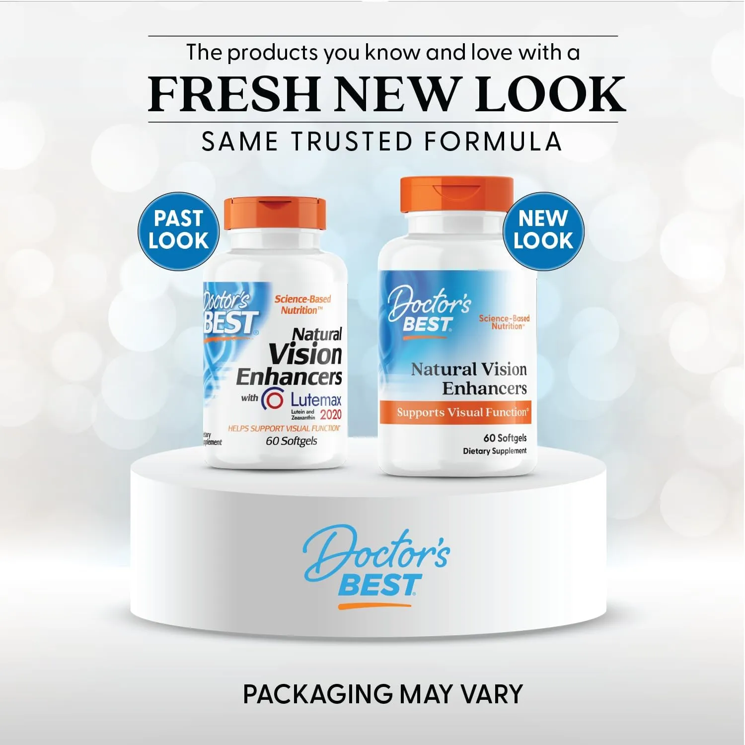 Doctor's BEST Natural Vision Enhancers contain Lutemax 2020, Supports Eye Health, Sharper Vision, Helps Filter Out Blue-Light, 60 Softgels