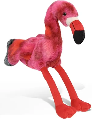 DolliBu Pink Tie-Dye Flamingo Super Soft Stuffed Animal, Cute Realistic Stuffed Animals for Girls, Boys, Adults Animal Gifts, Kids Nursery Decor for Newborn, Cuddly Soft Baby Plush Toys - 8 Inches