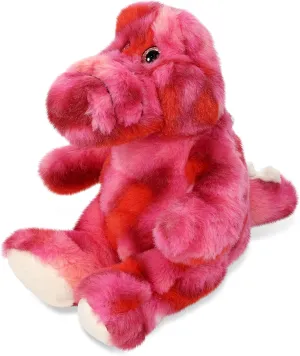 DolliBu Pink Tie-Dye Sitting Alligator Super Soft Stuffed Animal, Cute Realistic Stuffed Animals for Girls, Boys, Adults Animal Gifts, Kids Nursery Decor for Newborn, Cuddly Soft Plush Toys - 8 Inches