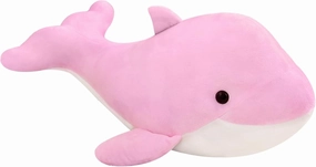 Dolphin Stuffed Animals Plush Pillows Soft Sea Animal Plush Toys Dolls Stuffed Animal Plushies Gifts for Kids (PINK-19.2Inch)