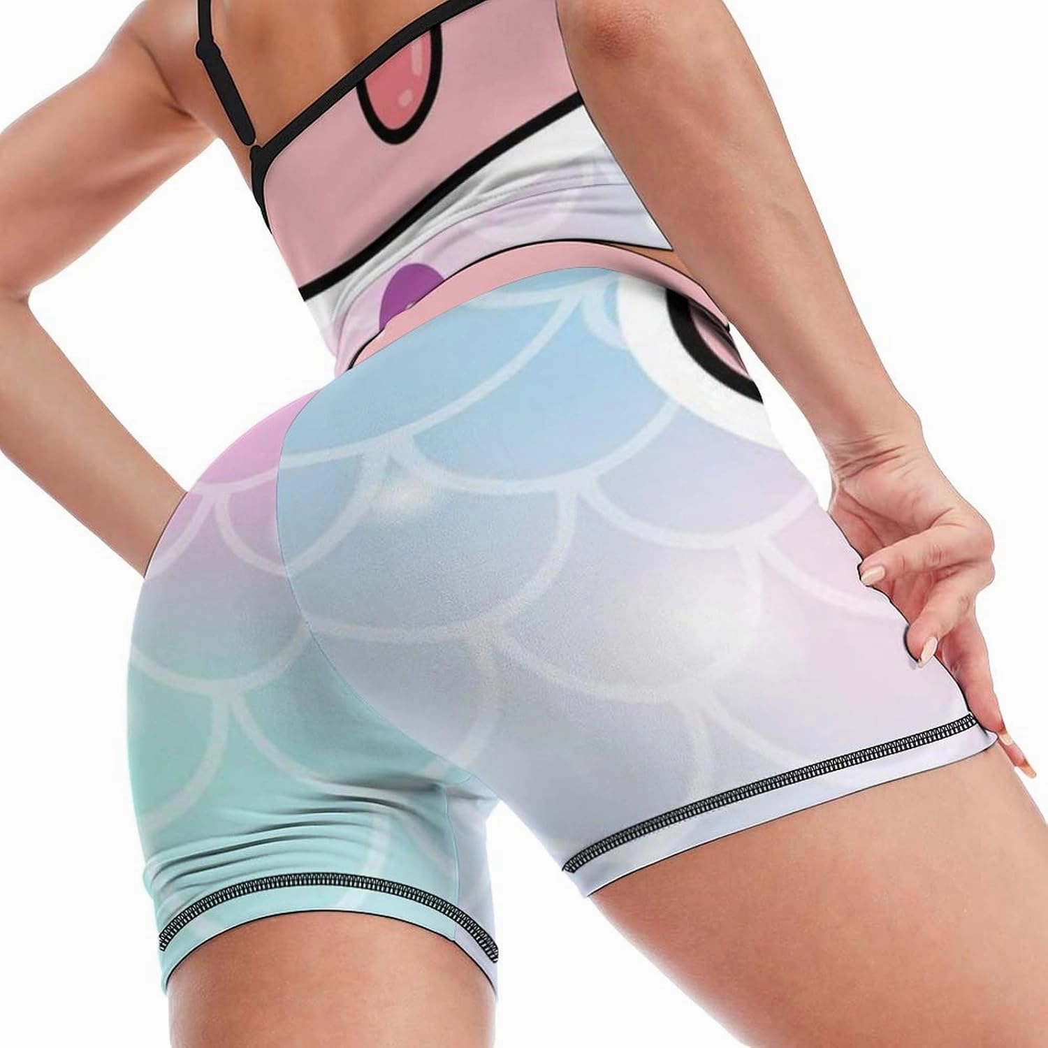 Donnapink Women Yoga 2 Pieces Set, High Waist Stretch Sports Set with Padded (S-2XL)