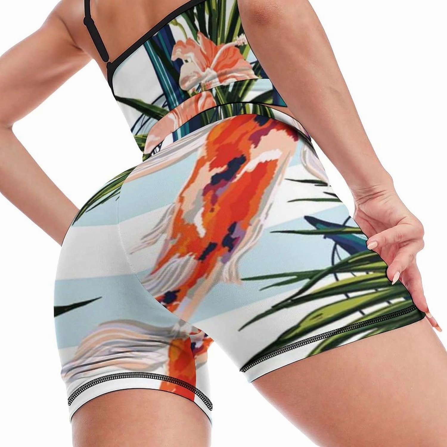 Donnapink Women Yoga 2 Pieces Set, High Waist Stretch Sports Set with Padded (S-2XL)