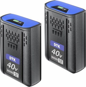 DTK Replacement for Kobalt 40V Battery 6000mAh KPM1040A-03, KM-1640-06, KM 4040-06, Cordless Power Tool Batteries 2 Packs
