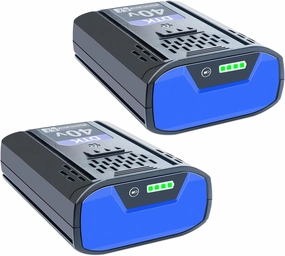 DTK Replacement for Kobalt 40V Battery 6200mAh Cordless Power Tool Battery KPM1040A-03, KM-1640-06, KM 4040-06,2 Packs