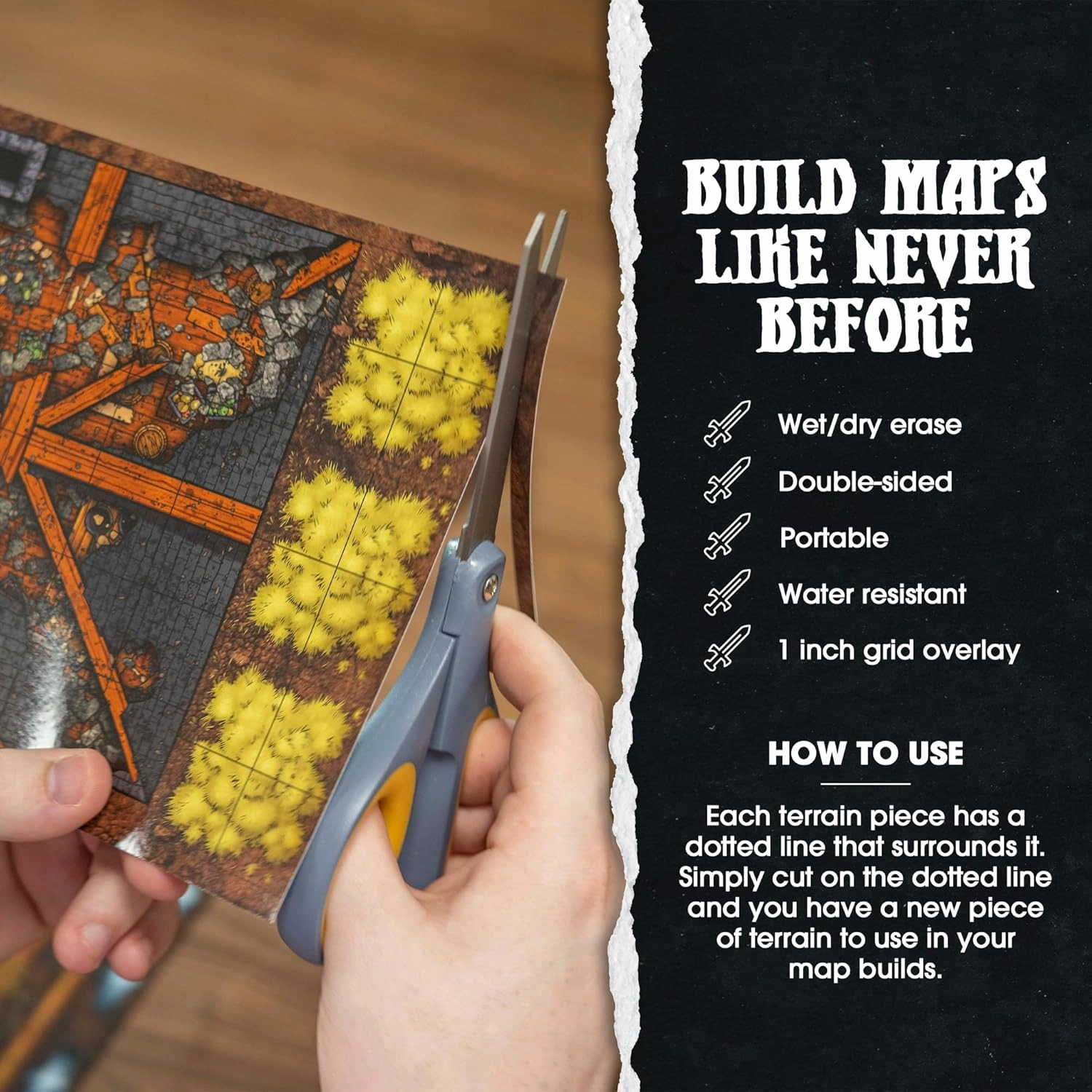 Dungeon Craft Board Game: Volume 1 Loose Leaf Inside a Custom Box, Water Resistant, Dry Erase by 1985 Games