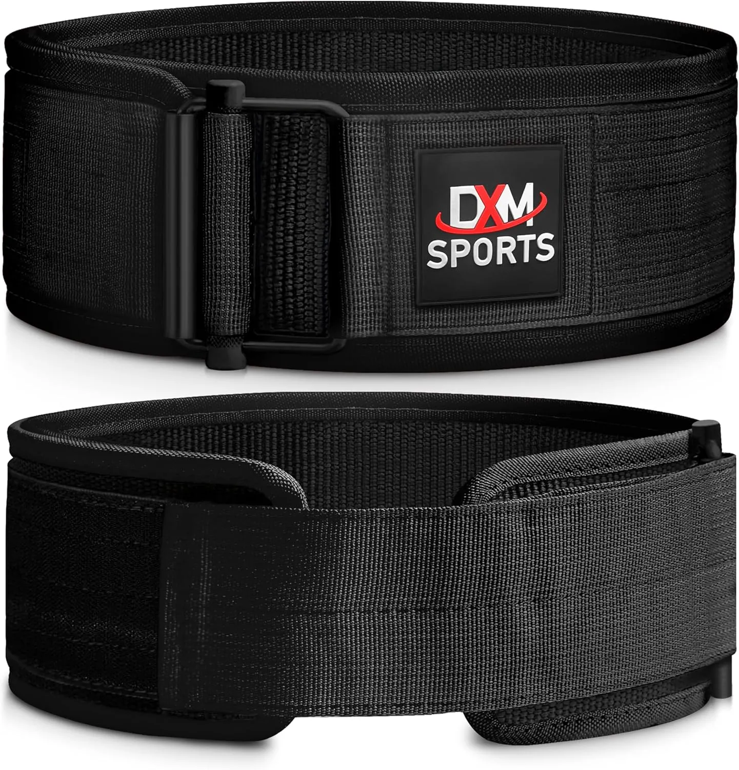 DXM SPORTS Self-Locking Weight Lifting Belt - Men Women Gym Fitness Strength Training, Bodybuilding Powerlifting Weightlifting Workout, Deadlift Squat, Pro Exercise Belt