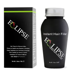 ECLIPSE Hair Fibers Medium Brown for Thinning Hair for Women & Men to Conceal Hair Loss in 15 Seconds - 100% Undetectable Hair Building Fibers, 30g