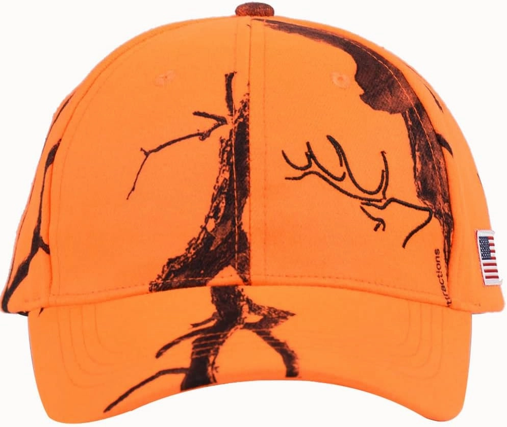 EDTREK Elite Youth High Performance Hunting Hat - Boys Girls Kids Camo Hat and Blaze Orange Baseball Cap