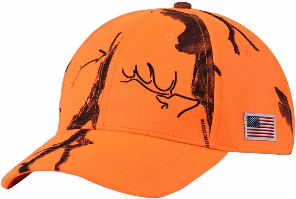 EDTREK Elite Youth High Performance Hunting Hat - Boys Girls Kids Camo Hat and Blaze Orange Baseball Cap