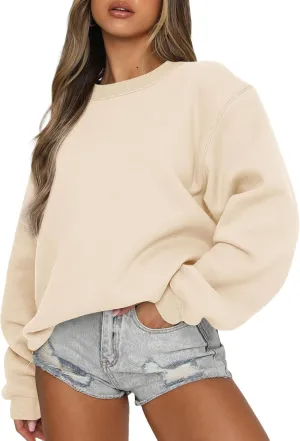 EFAN Womens Oversized Sweatshirts Crewneck y2k Hoodies Fall Fashion Outfits Teen Girls Cute Sweater 2025 Winter Clothes