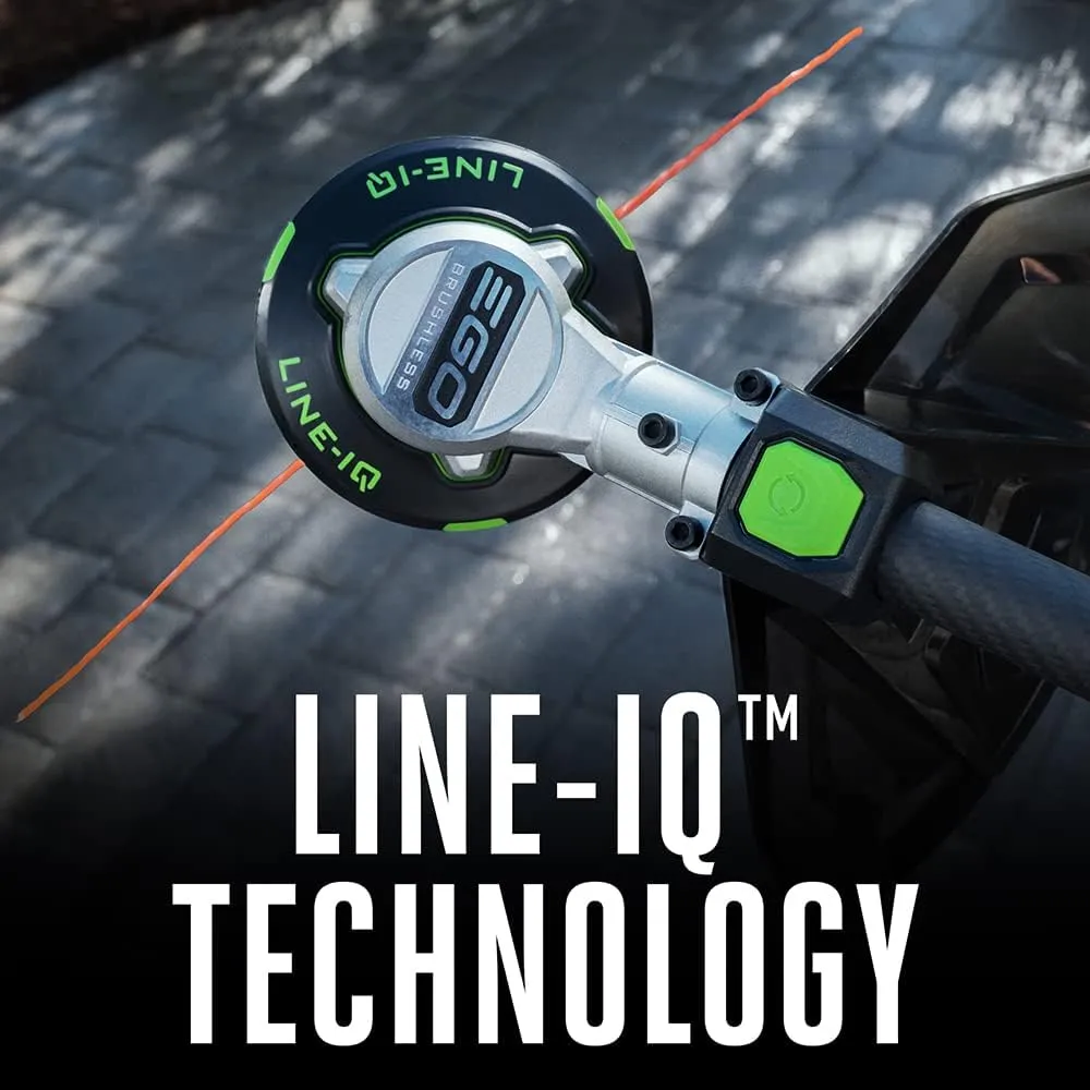 EGO POWER  String Trimmer, Battery Powered, 16" Trimmer for Weeds and Grass with POWERLOAD, LINE IQ, Telescopic Carbon Fiber Shaft, Includes 56V 4.0Ah Battery and Charger - ST1623T