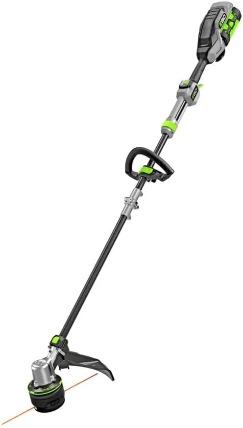 EGO POWER  String Trimmer, Battery Powered, 16" Trimmer for Weeds and Grass with POWERLOAD, LINE IQ, Telescopic Carbon Fiber Shaft, Includes 56V 4.0Ah Battery and Charger - ST1623T