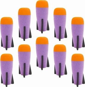 EKIND Mega Missile Refill for Toy Rocket Launcher, Foam Ammo Compatible for Nerf N-Strike Elite Series