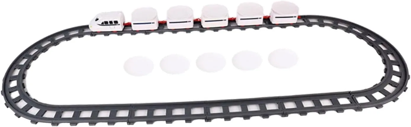 Electric Sushi Toy Train with Rail Track for Children, 5 Sections