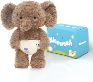 Elephant Soft Plush Toys Shy Elephant Stuffed Animal Cute Stuffed Doll Gifts for Girls Boys Adults Birthday