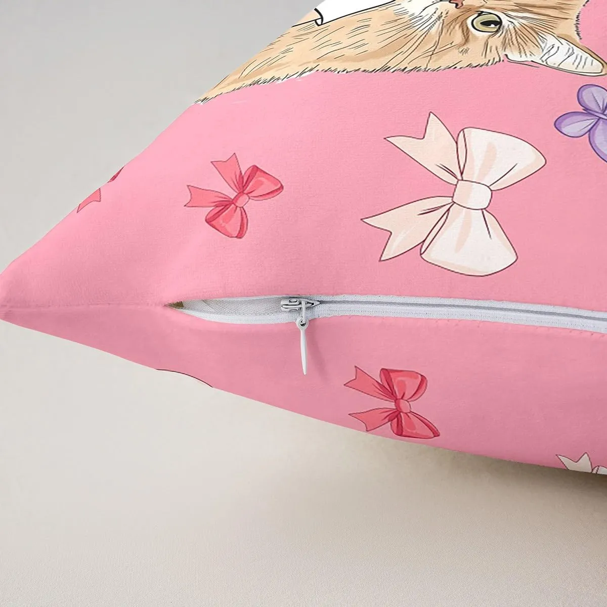 Erosebridal Pink Music Themed 18x18 Throw Pillow Cover, Disco Ball Guitar Soft Cushion Cover for Kids Boys Girls, Cowgirl Boot Cushion Case for Sofa, Cute Bow Butterfly Decorative Square Pillowcase