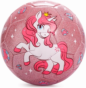 EVERICH Soccer Ball Size 2/3/4/5 for Toddlers & Kids - Shiny Unicorn Dinosaur Cute Design - Small Soccer Ball with Pump- Great Gifts for Children Girls Boys 2 3 4 5 6 7 8 9 10 11 12 Years