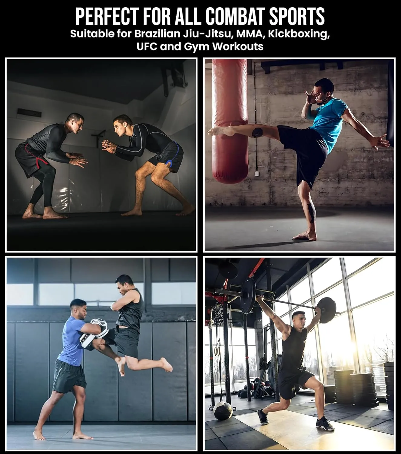 Exxact Sports MMA Shorts, IBJJF Ranked No Gi BJJ Jiu Jitsu Shorts for Men, Boxing, Cross Training & Grappling Shorts