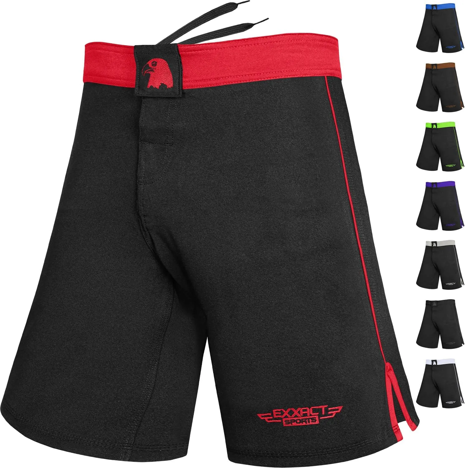 Exxact Sports MMA Shorts, IBJJF Ranked No Gi BJJ Jiu Jitsu Shorts for Men, Boxing, Cross Training & Grappling Shorts