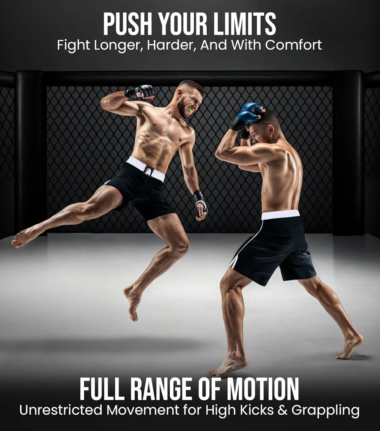 Exxact Sports MMA Shorts, IBJJF Ranked No Gi BJJ Jiu Jitsu Shorts for Men, Boxing, Cross Training & Grappling Shorts