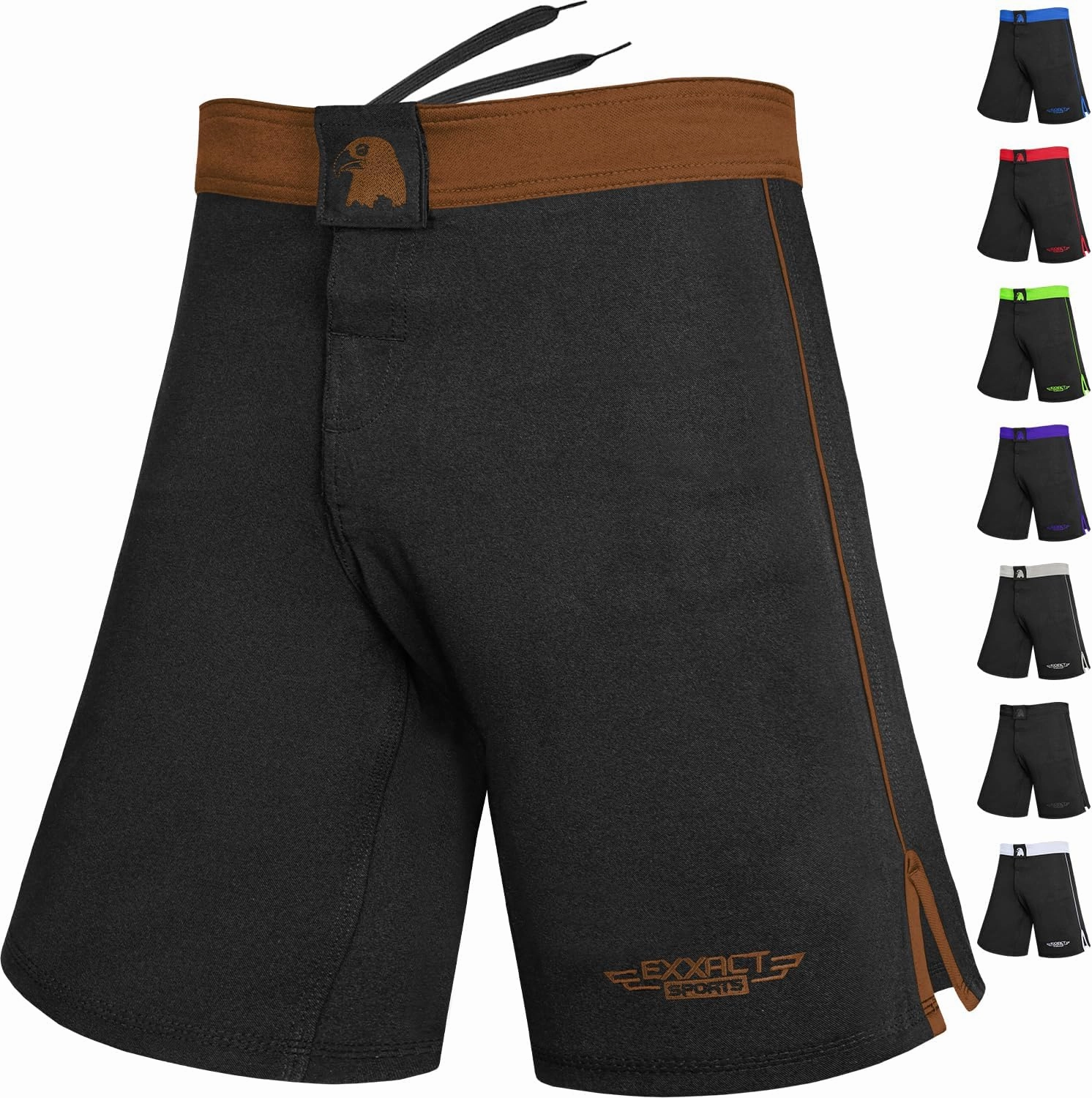Exxact Sports MMA Shorts, IBJJF Ranked No Gi BJJ Jiu Jitsu Shorts for Men, Boxing, Cross Training & Grappling Shorts