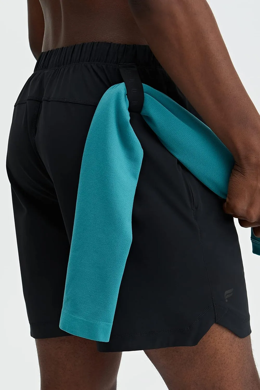 Fabletics Men's The One Short (Unlined), Training, Swimming, Lightweight, Quick-Dry, Zip Pocket, Stretch Woven