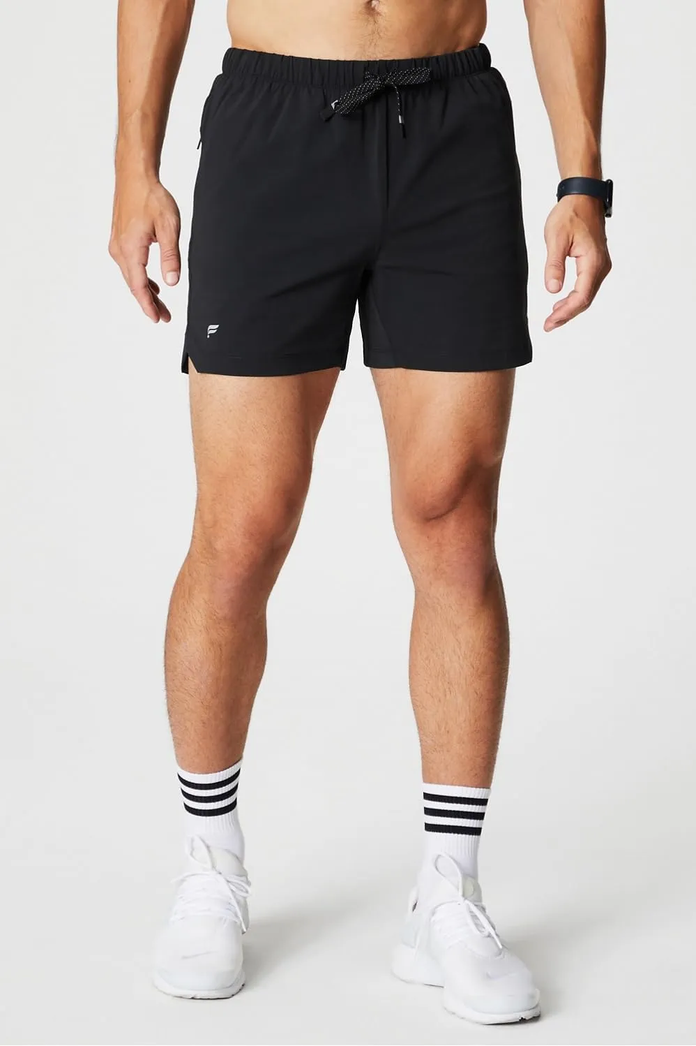 Fabletics Men's The One Short (Unlined), Training, Swimming, Lightweight, Quick-Dry, Zip Pocket, Stretch Woven