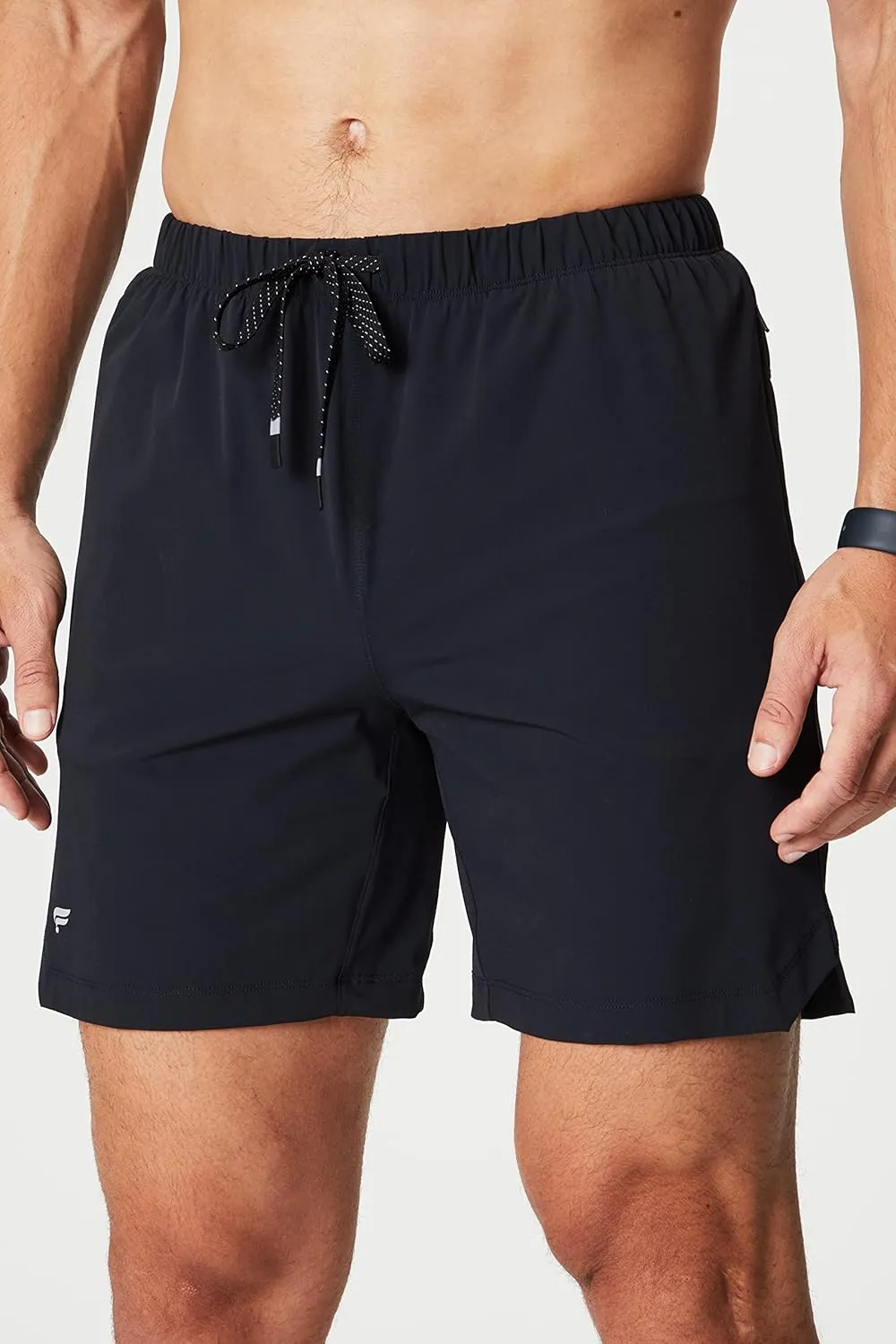 Fabletics Men's The One Short (Unlined), Training, Swimming, Lightweight, Quick-Dry, Zip Pocket, Stretch Woven