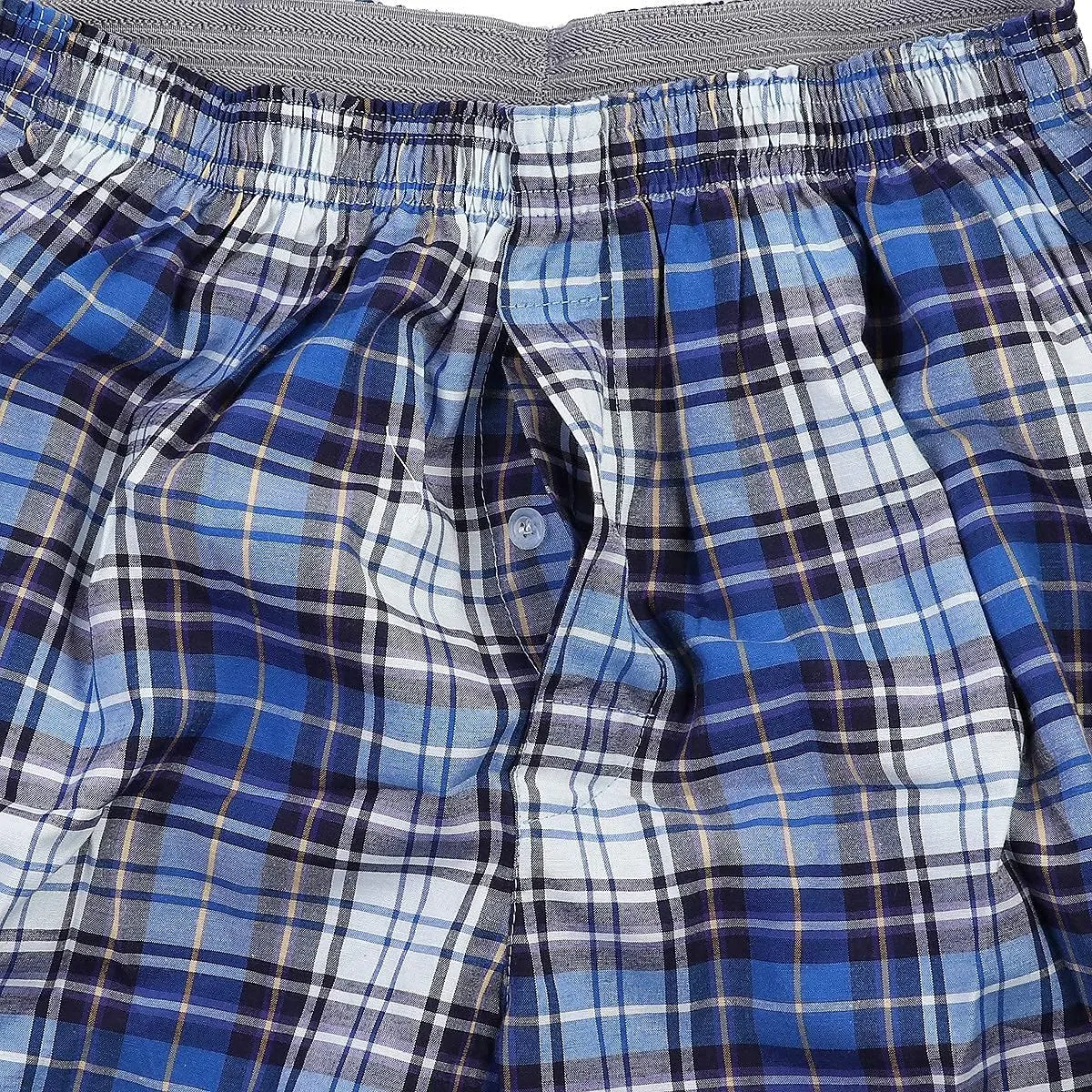Falari 4-Pack Men's Boxer Underwear 100% Cotton Premium Quality