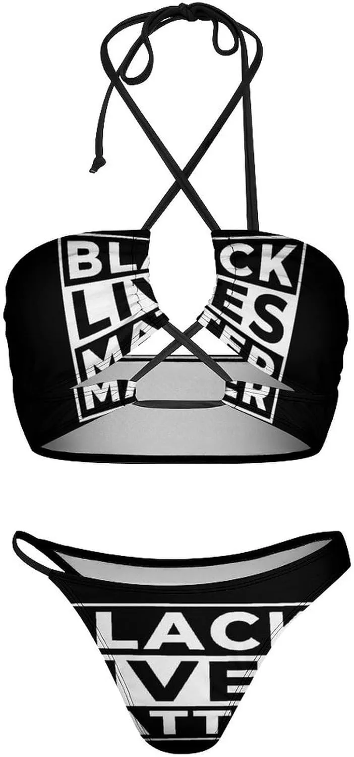 Fashion Sexy Adjustable Halter Bikini Set Two Piece Bathing Suits