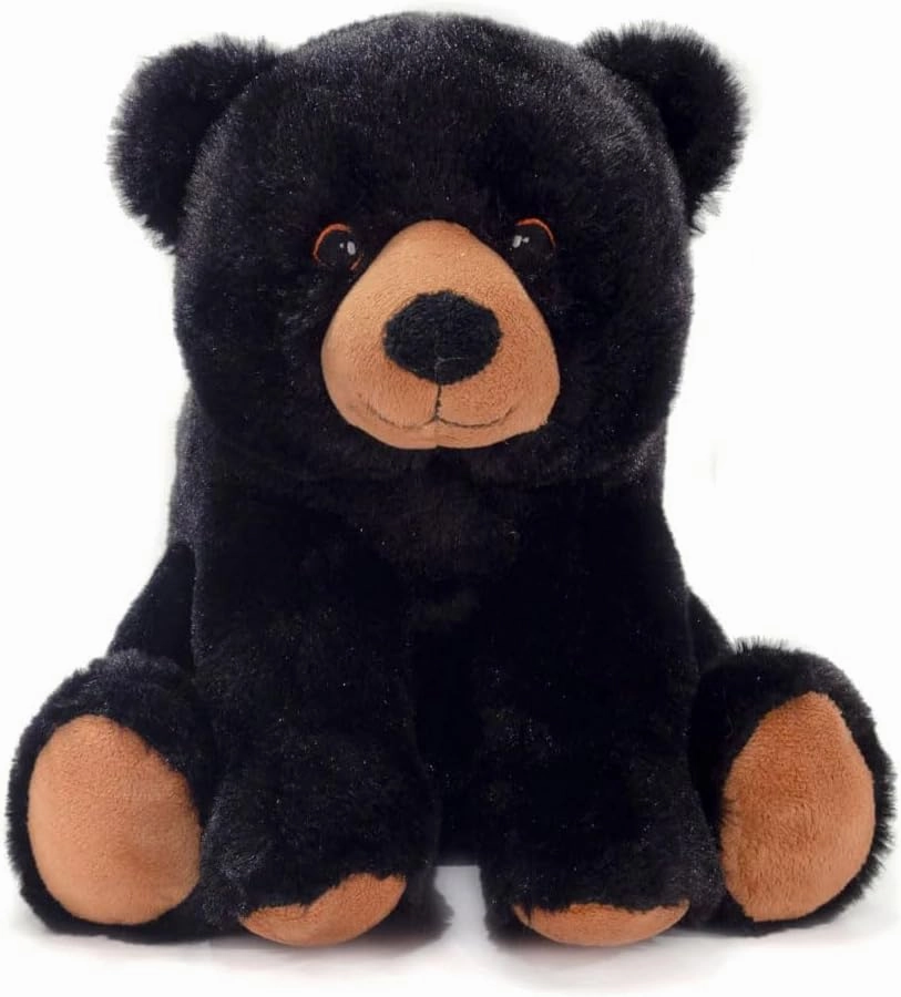Fiesta Toys Earth Pals Black Bear Stuffed Animals Recycled Material Plush Keepsake Toy - 10 Inch, Medium