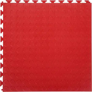FlooringInc's 4.5mm Flex Nitro Hidden Interlocking Garage Floor Tiles, Flexible PVC Garage Tiles Flooring for a Stronger & Safer Garage, Workshop or Shed, Coin, Terracotta, 8 Tiles (20.5"x20.5")