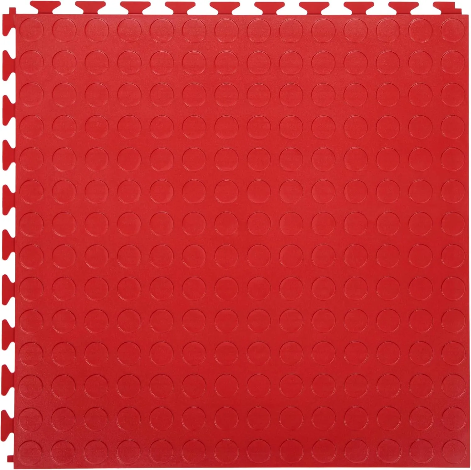 FlooringInc's 4.5mm Flex Nitro Hidden Interlocking Garage Floor Tiles, Flexible PVC Garage Tiles Flooring for a Stronger & Safer Garage, Workshop or Shed, Coin, Terracotta, 8 Tiles (20.5"x20.5")