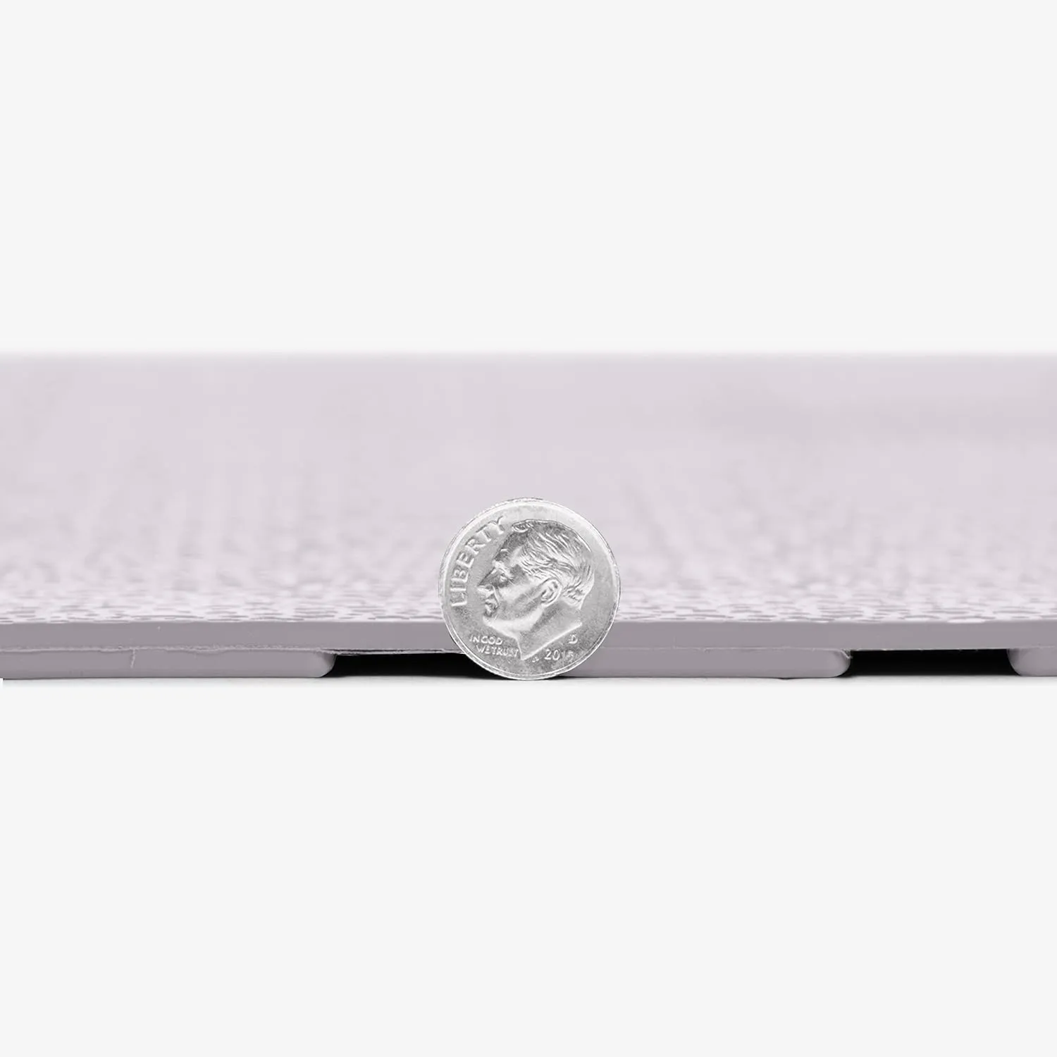 FlooringInc's 4.5mm Flex Nitro Hidden Interlocking Garage Floor Tiles, Flexible PVC Garage Tiles Flooring for a Stronger & Safer Garage, Workshop or Shed, Smooth, Light Gray, 4 Tiles (20.5"x20.5")