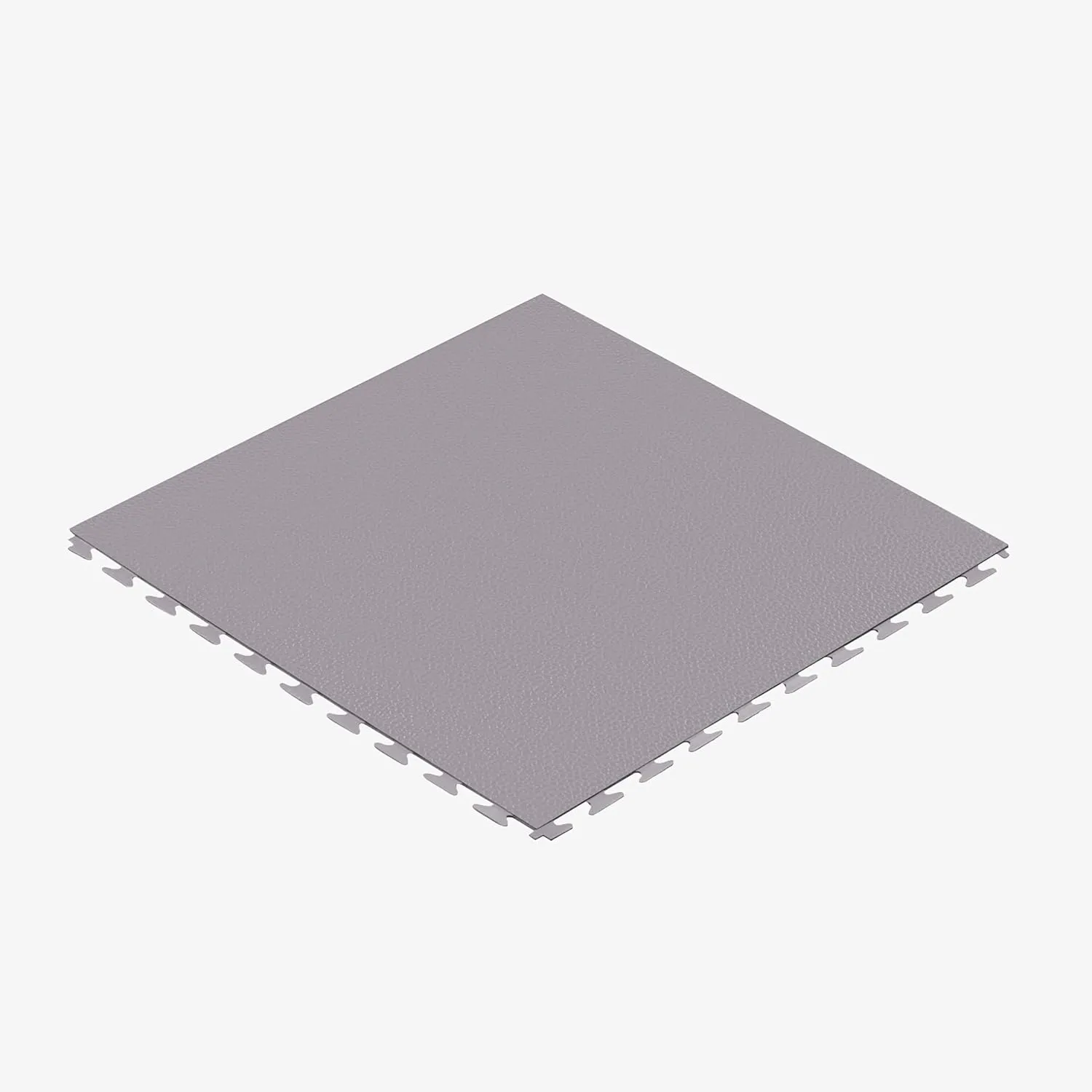 FlooringInc's 4.5mm Flex Nitro Hidden Interlocking Garage Floor Tiles, Flexible PVC Garage Tiles Flooring for a Stronger & Safer Garage, Workshop or Shed, Smooth, Light Gray, 4 Tiles (20.5"x20.5")