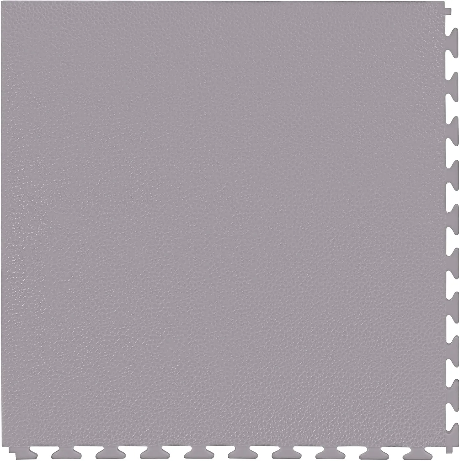 FlooringInc's 4.5mm Flex Nitro Hidden Interlocking Garage Floor Tiles, Flexible PVC Garage Tiles Flooring for a Stronger & Safer Garage, Workshop or Shed, Smooth, Light Gray, 4 Tiles (20.5"x20.5")