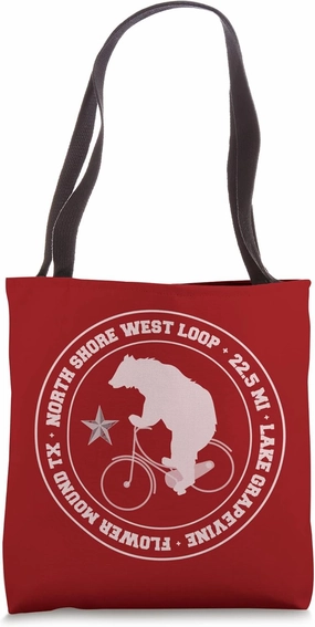 Flower Mound TX MTB Texas Mountain Biking Grapevine Lake Tote Bag