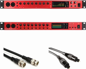 Focusrite Clarett  8Pre USB-C Audio Interface Bundle with Preamp Expansion, Premium Sound Quality, 18-in/20-out, Desktop Recording Interface for Musicians, Producers, and Studio Professionals