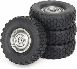 for MN D90 for MN98 for MN99S for WPL C14 C24 C34 B14 B24 for LDRC P06 RC Car 4pcs 72mm Soft Tire Wheel Upgrade Parts Accessories RC Upgrade Accessories