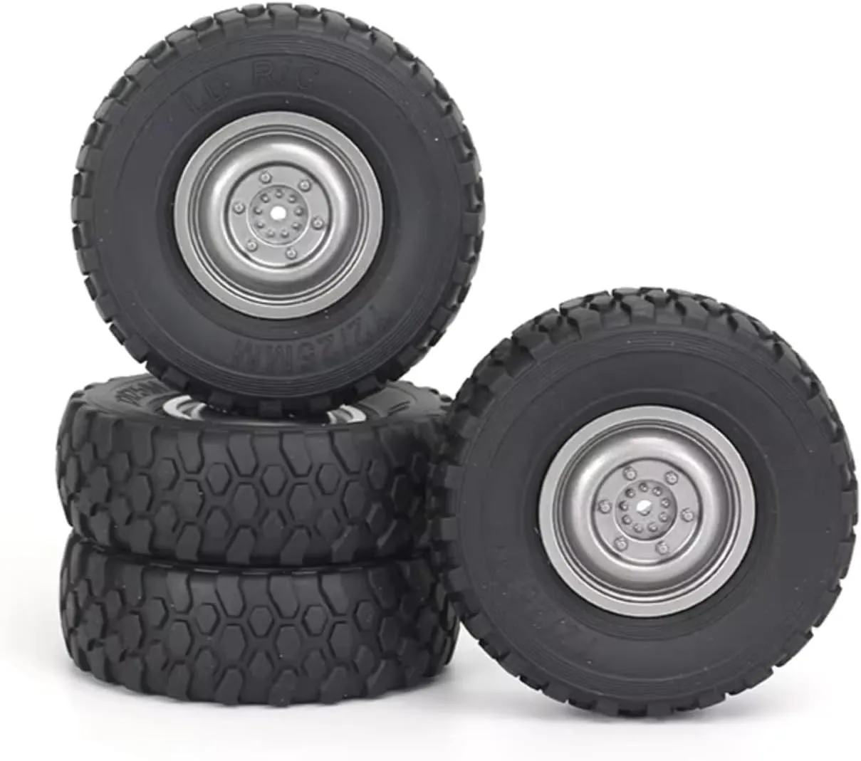 for WPL for C14 C24 C34 B14 B24 4pcs 72mm Soft Tire Wheel RC Car Upgrade Parts Accessories RC Repair Parts