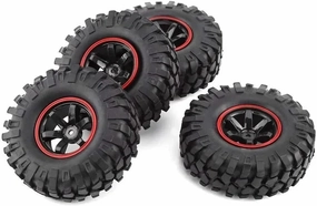 for Amiya for CC01 D90 701A 4PCS 1/10 1.9Inch Off Road Climb for Rock Crawler Car Tires for Super Soft 96MM Rubber Tyre Wheel Rim Hex 12MM RC Vehicle Wheels Tires