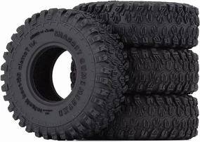 for Axial for SCX24 90081 Upgrade Tyres 4PCS 1.0" Soft Rubber All for Terrain Wheel Tires 50 * 20/54 * 23mm for 1/24 RC Crawler Car RC Vehicle Wheels Tires(C)